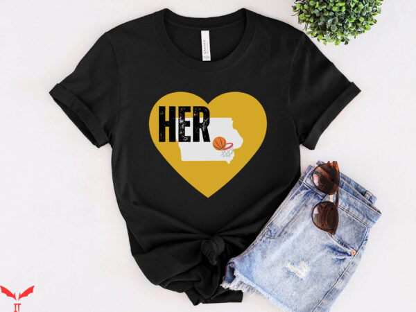 Caitlin Clark T-Shirt Her Iowa Basketball Hoops Basketball