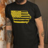 Caitlin Clark T-Shirt Iowa American Flag  Midwest Farmer