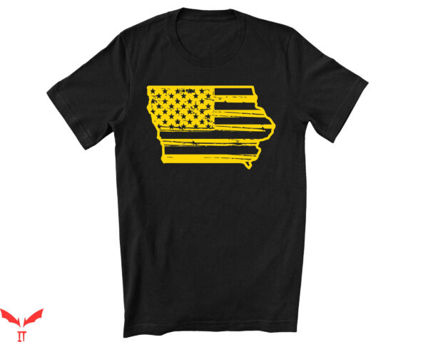 Caitlin Clark T-Shirt Iowa American Flag  Midwest Farmer