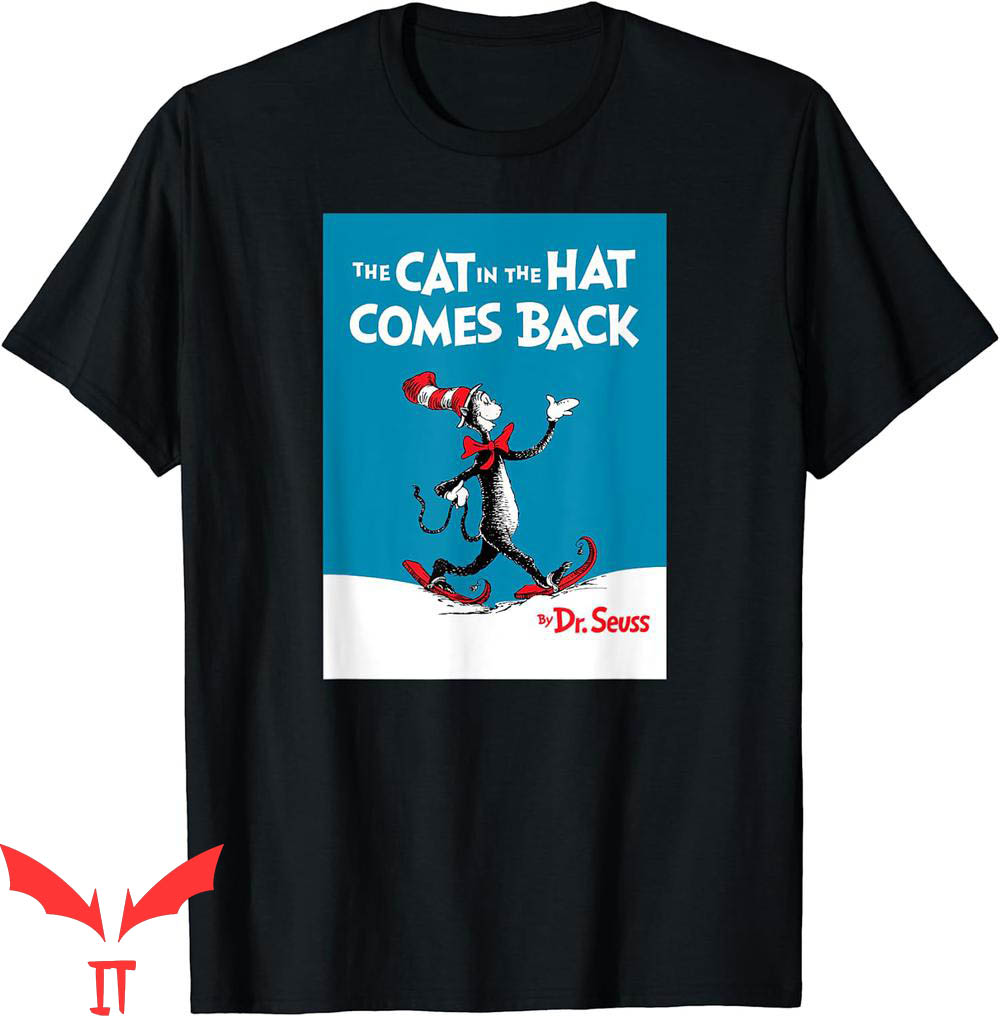 Cat In The Hat T-Shirt Dr. Seuss Comes Back Book Cover