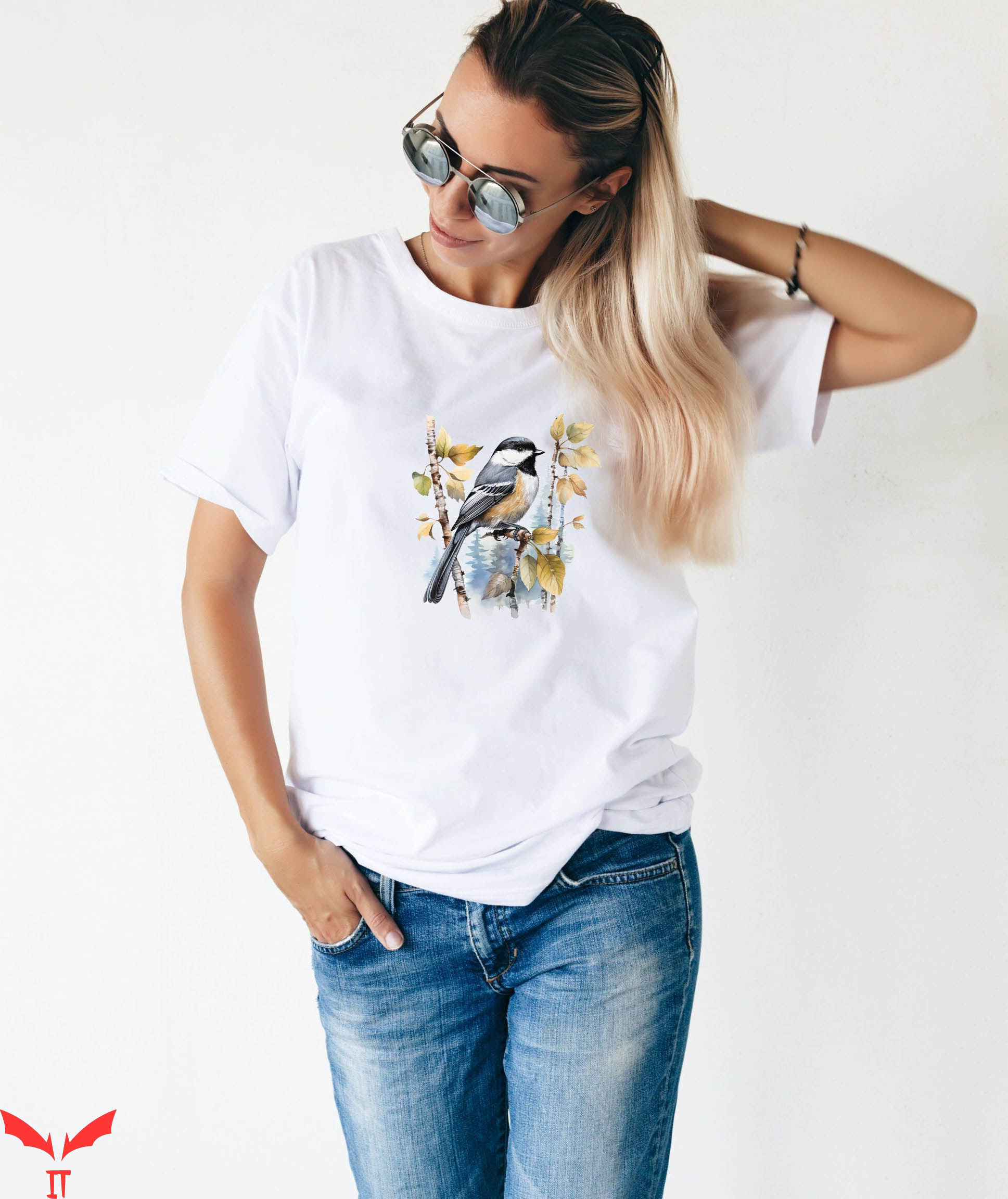 Chicka D T-Shirt Chickadee True Classic Bird Lover Tee Chicka D T-Shirt Chickadee True Classic Bird Lover Tee
