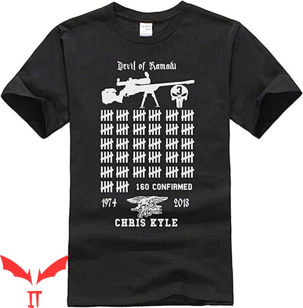 Chris Kyle T-Shirt The Devil American Sniper Vintage