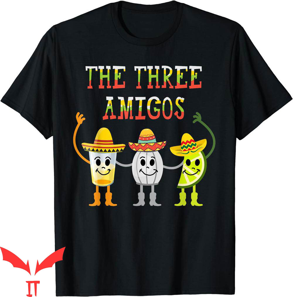 Cinco De Mayo T-Shirt The Three Amigos Tequila Salt Lime Cinco De Mayo T-Shirt The Three Amigos Tequila Salt Lime