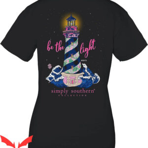 Clearance Simply Southern T-Shirt Be The Light Lighthouse