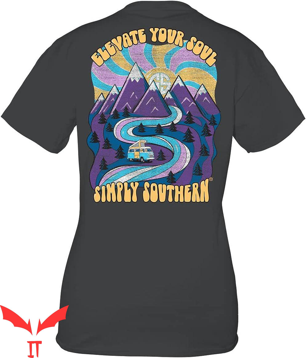 Clearance Simply Southern T-Shirt Elevate Your Soul Vintage Clearance Simply Southern T-Shirt Elevate Your Soul Vintage