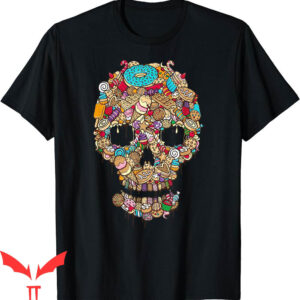 Cookies Mexico T-Shirt Skull Of Sweets Donuts Ice Cream