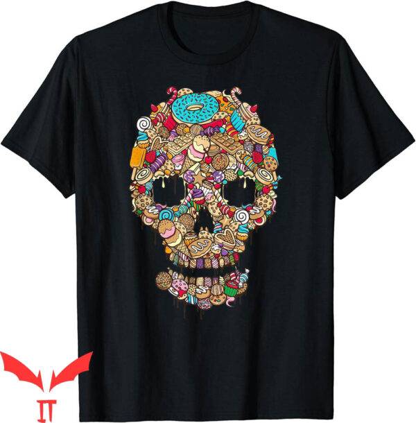 Cookies Mexico T-Shirt Skull Of Sweets Donuts Ice Cream