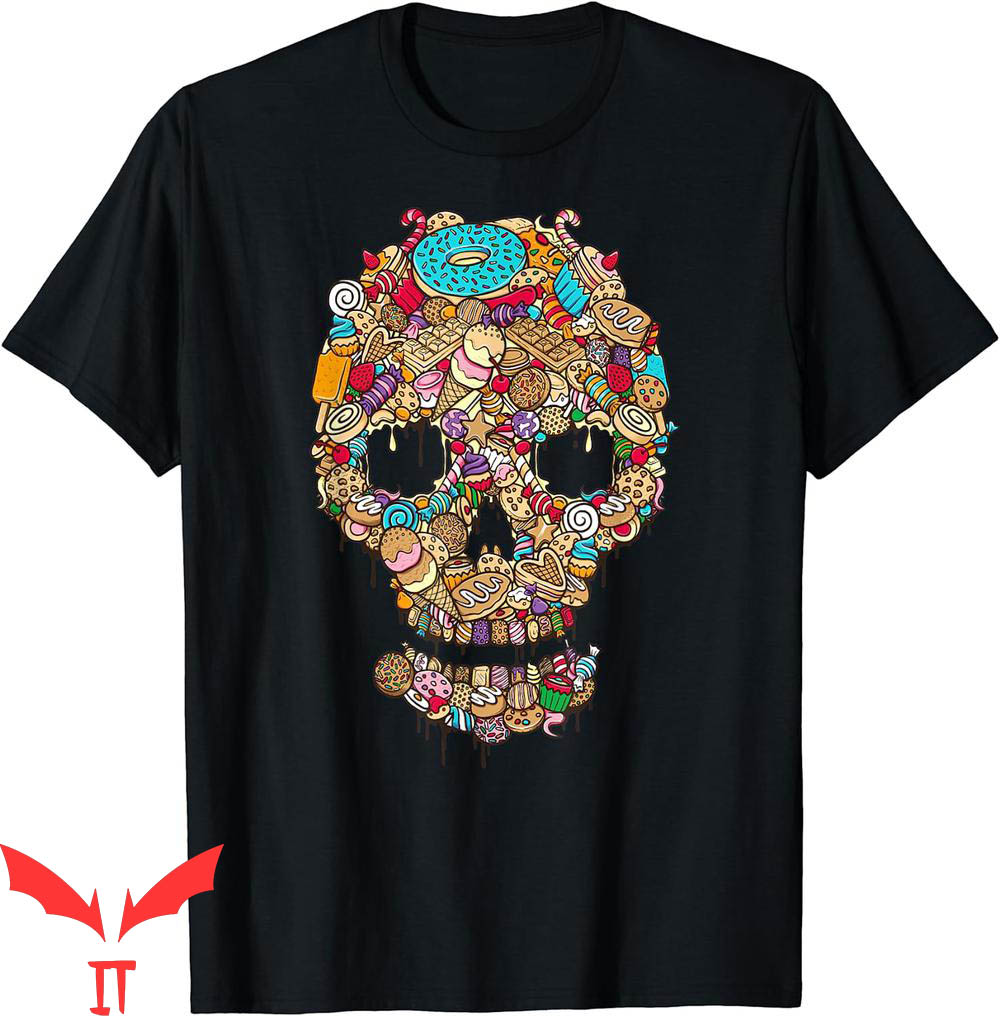 Cookies Mexico T-Shirt Skull Of Sweets Donuts Ice Cream Cookies Mexico T-Shirt Skull Of Sweets Donuts Ice Cream
