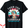 Corn Hole T-Shirt USA Team Funny