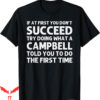Dan Campbell T-Shirt Funny Surname Family Birthday Reunion