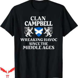 Dan Campbell T-Shirt Scottish Family Clan Scotland Name Lion
