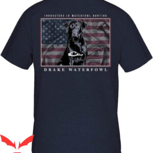 Drake Waterfowl T-Shirt Americana Lab On The Back Vintage