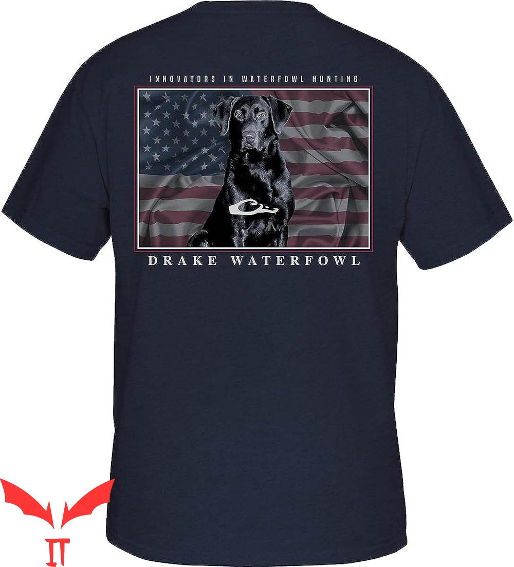 Drake Waterfowl T-Shirt Americana Lab On The Back Vintage Drake Waterfowl T-Shirt Americana Lab On The Back Vintage