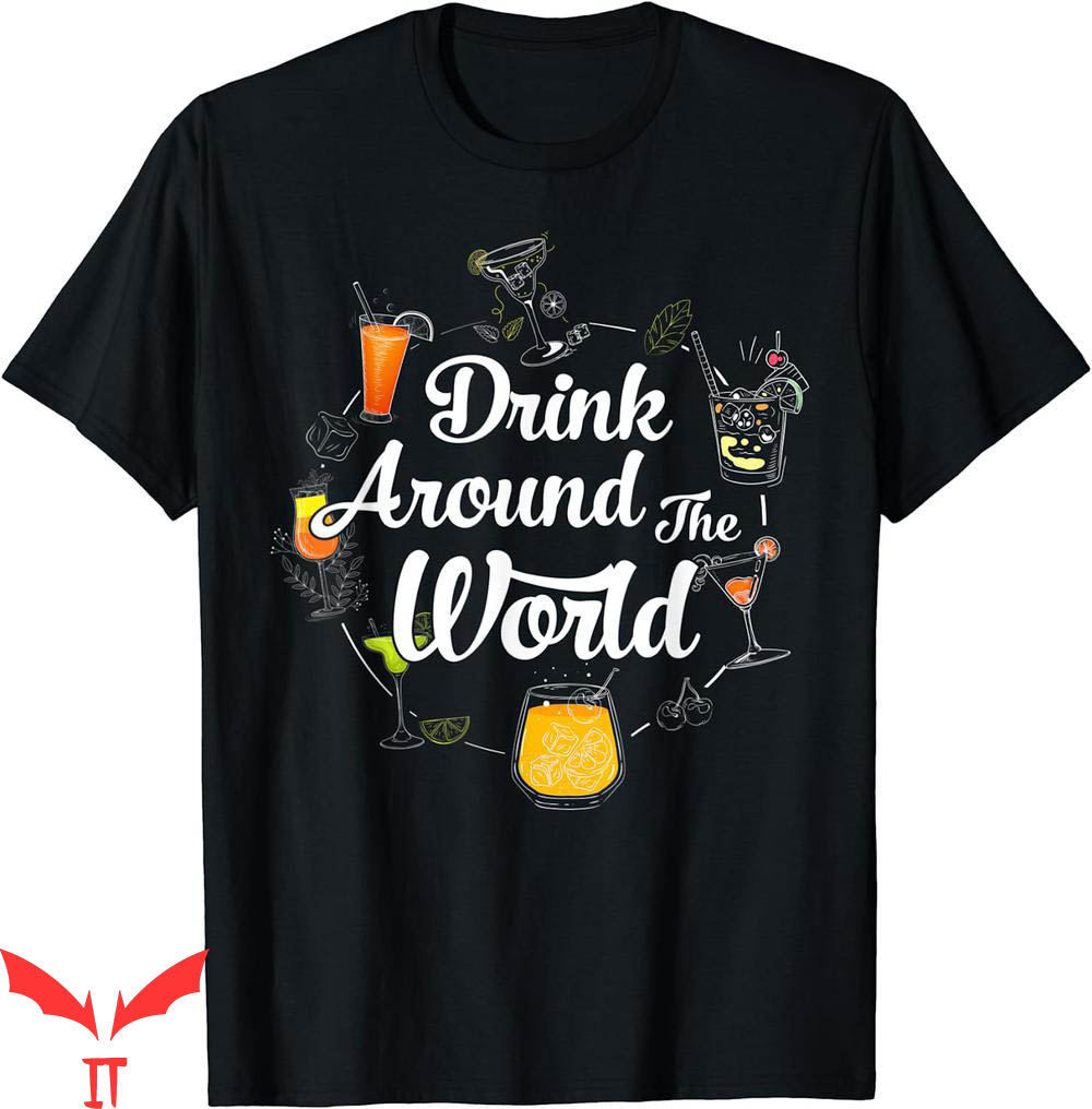 Drinking Around The World T-Shirt Epcot Drinking Around The World T-Shirt Epcot