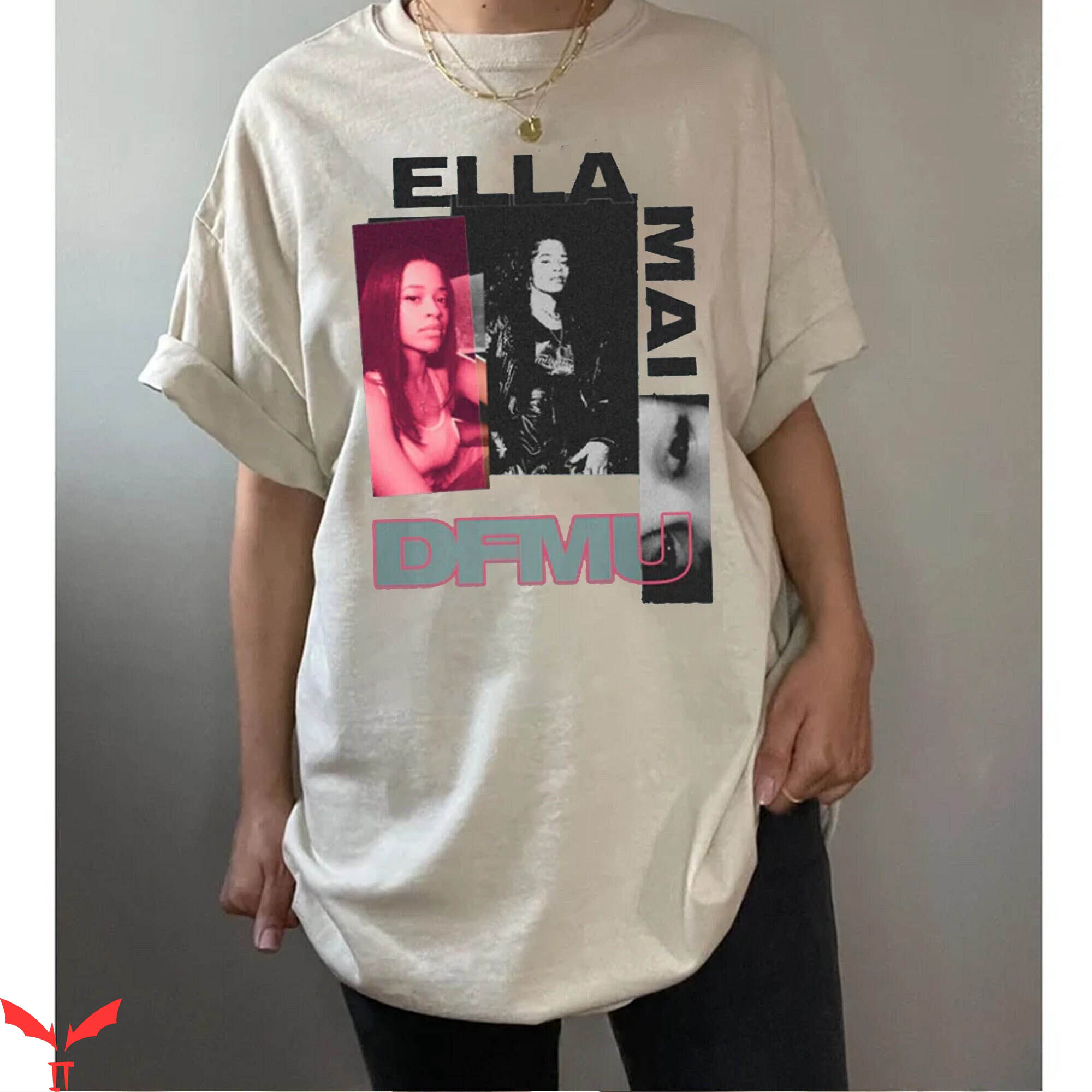 Ella Mai T-Shirt Vintage DFMU 90s Tour Merch Concert Ella Mai T-Shirt Vintage DFMU 90s Tour Merch Concert