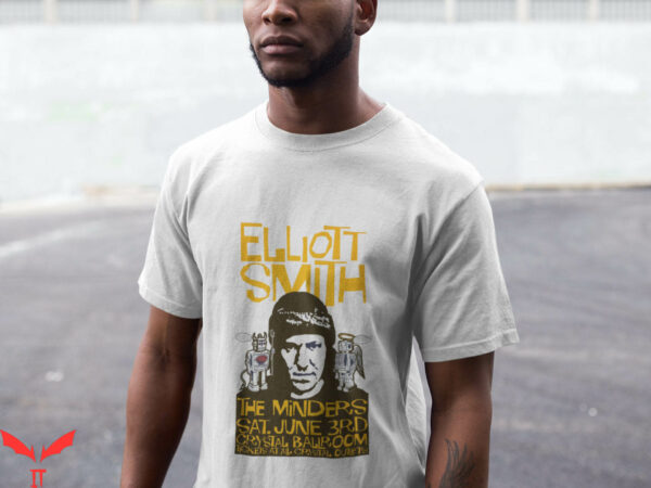 Elliot Smith T-Shirt Fan Art Singer Indy Rock Singer Vintage