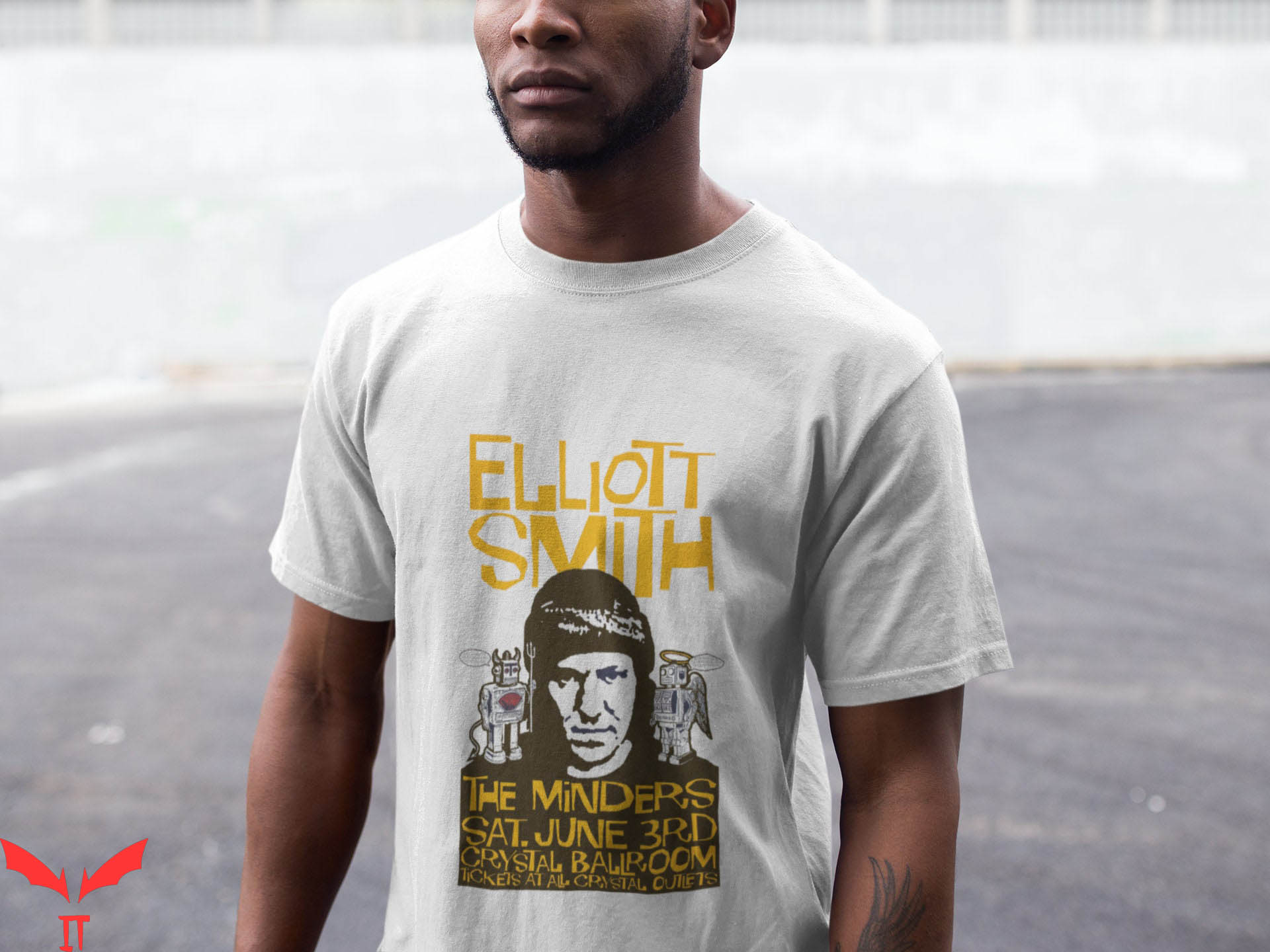 Elliot Smith T-Shirt Fan Art Singer Indy Rock Singer Vintage Elliot Smith T-Shirt Fan Art Singer Indy Rock Singer Vintage