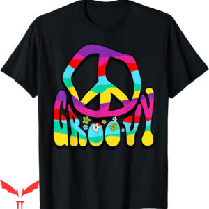Flower Power T-Shirt Groovy Hippie Peace Sign Symbol