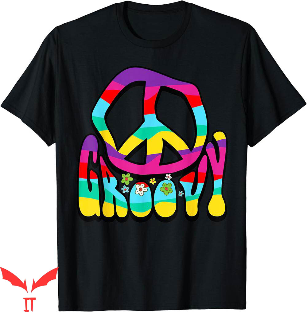 Flower Power T-Shirt Groovy Hippie Peace Sign Symbol Flower Power T-Shirt Groovy Hippie Peace Sign Symbol
