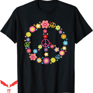 Flower Power T-Shirt Hippie Peace Sign World
