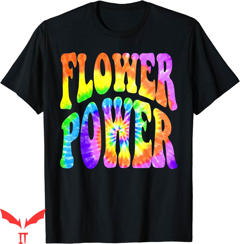 Flower Power T-Shirt Retro Hippie Batik Spiral Fan Fun Flower Power T-Shirt Retro Hippie Batik Spiral Fan Fun