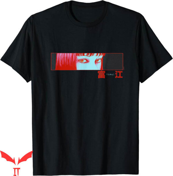 Garfield Neon Genesis Evangelion T-Shirt Junji Ito Tomie Red