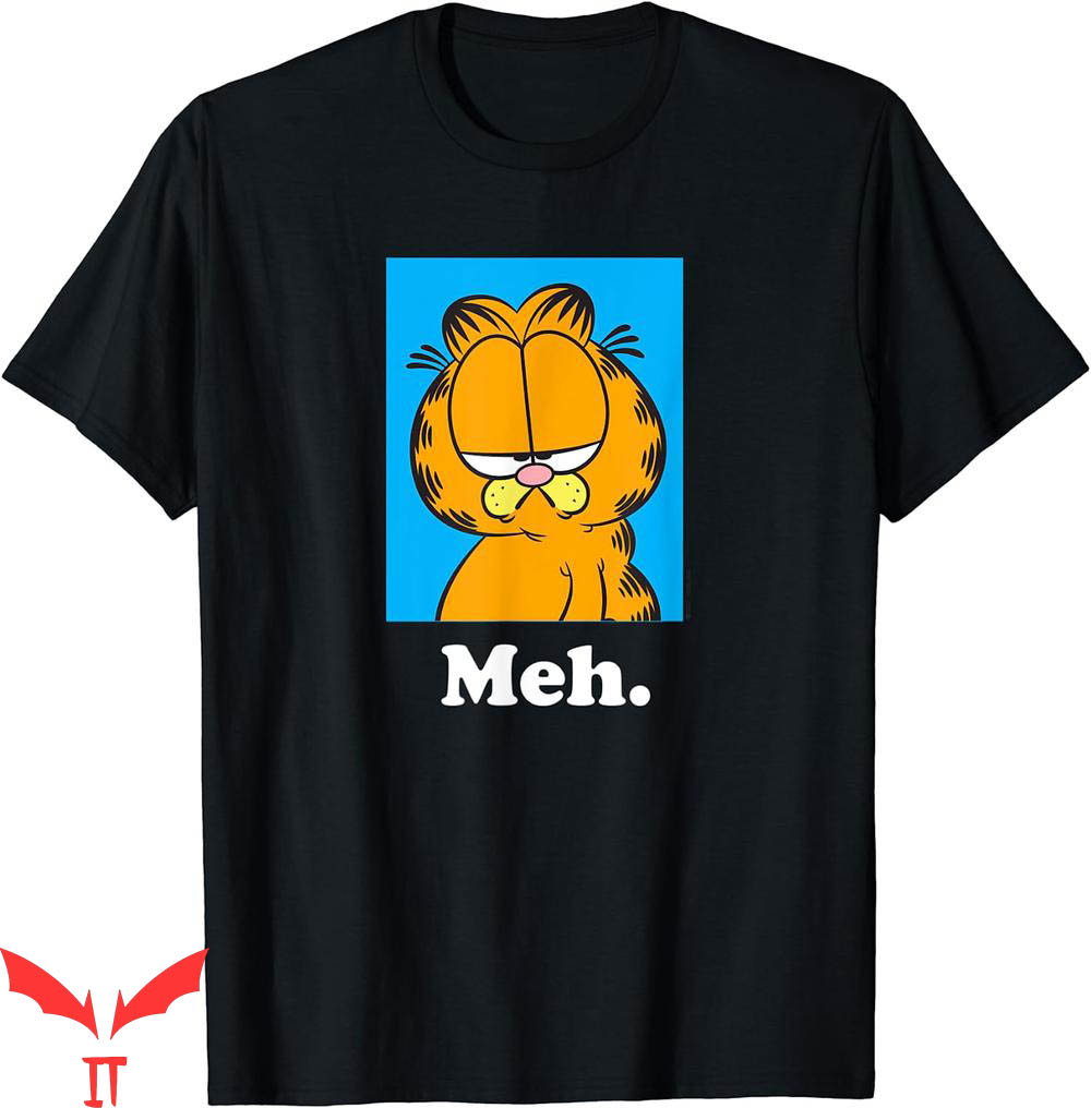 Garfield Neon Genesis Evangelion T-Shirt Meh Garfield Neon Genesis Evangelion T-Shirt Meh