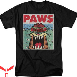 Garfield Neon Genesis Evangelion T-Shirt Popfunk Classic Paw