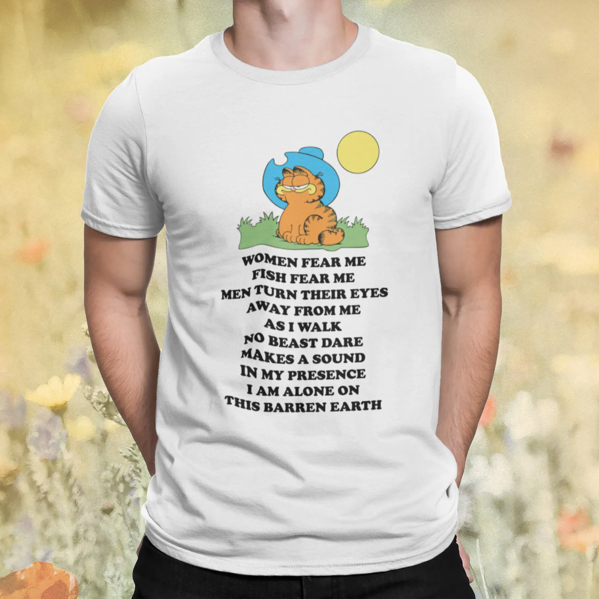 Garfield women fear me fish fear me men turn their eyes shirt Garfield women fear me fish fear me men turn their eyes shirt
