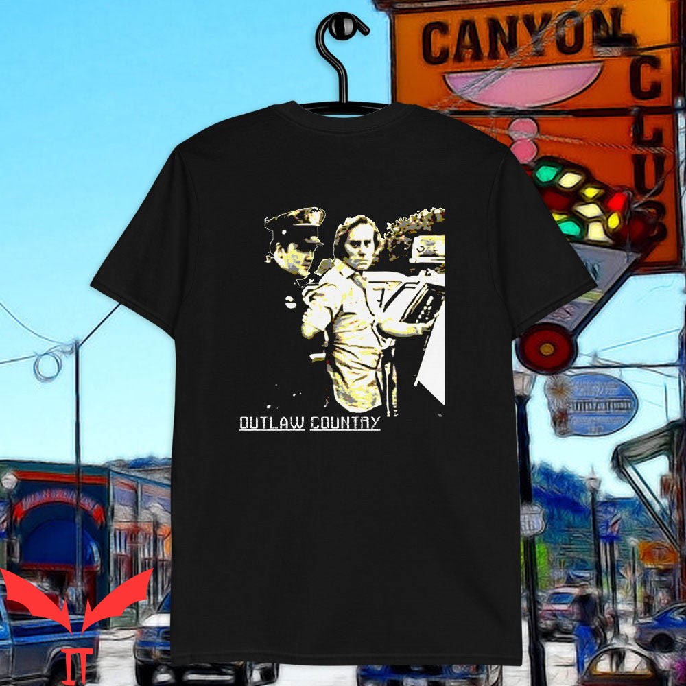 George Jones T-Shirt Outlaws Country Arrested Public Picture George Jones T-Shirt Outlaws Country Arrested Public Picture