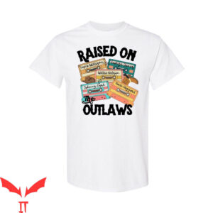 George Jones T-Shirt Raised On The Outlaws Country Legends