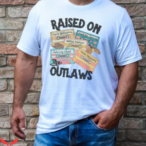 George Jones T-Shirt Raised On The Outlaws Country Legends