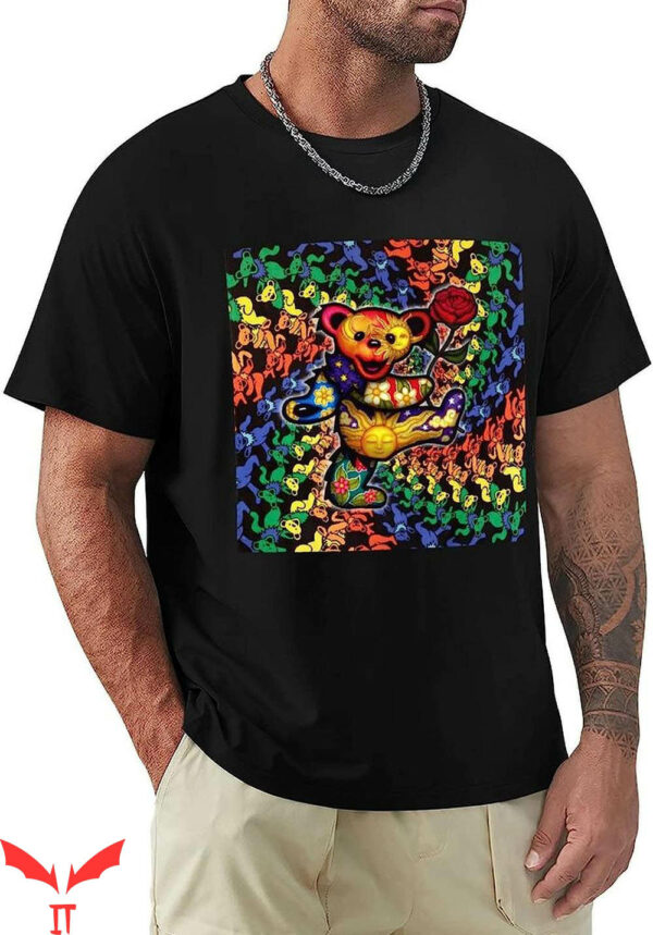 Grateful Dead Dancing Bear T-Shirt Basic Gift Fans Trendy