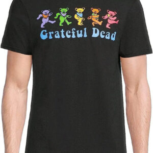 Grateful Dead Dancing Bear T-Shirt Licensed Graphic
