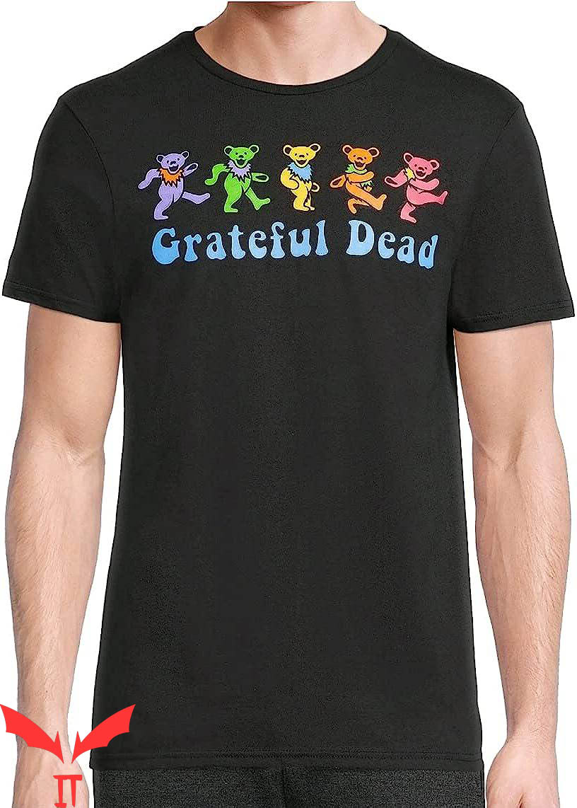 Grateful Dead Dancing Bear T-Shirt Licensed Graphic Grateful Dead Dancing Bear T-Shirt Licensed Graphic
