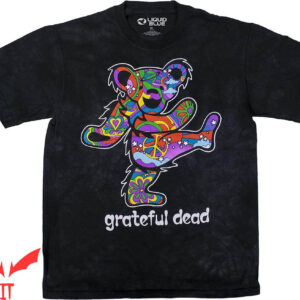 Grateful Dead Dancing Bear T-Shirt Liquid Summer Of Love