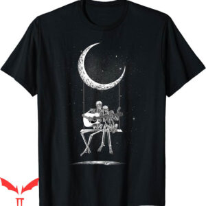 Hellstar T-Shirt Skeleton Moon Band Rock And Roll Concert
