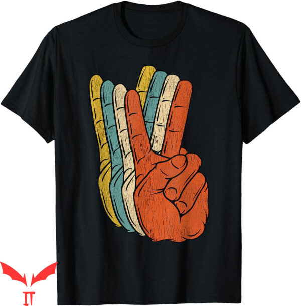 Hippie Runner T-Shirt Retro Peace Vintage Gift