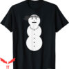 Jeezy Snowman T-Shirt Angry Face With A Silver Necklace