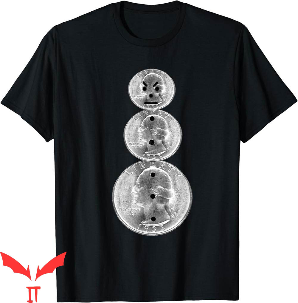 Jeezy Snowman T-Shirt Angry Quarter Face Funny Christmas