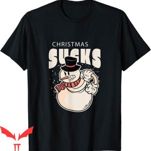 Jeezy Snowman T-Shirt Christmas Suck Angry Face Christmas