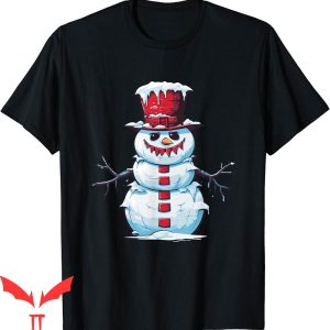 Jeezy Snowman T-Shirt Funny Angry Face Christmas Cool