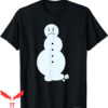Jeezy Snowman T-Shirt Funny Angry Face Christmas Tee