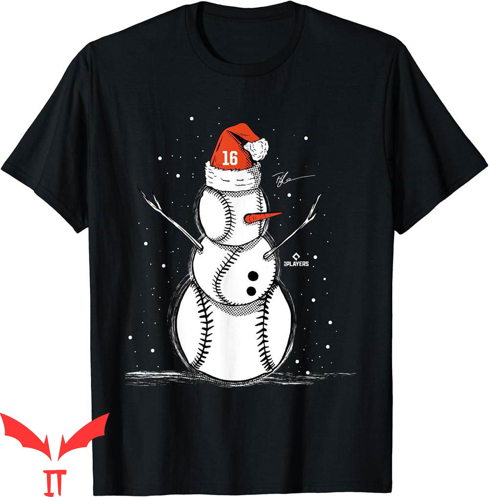 Jeezy Snowman T-Shirt Trey Mancini Baseball Winter