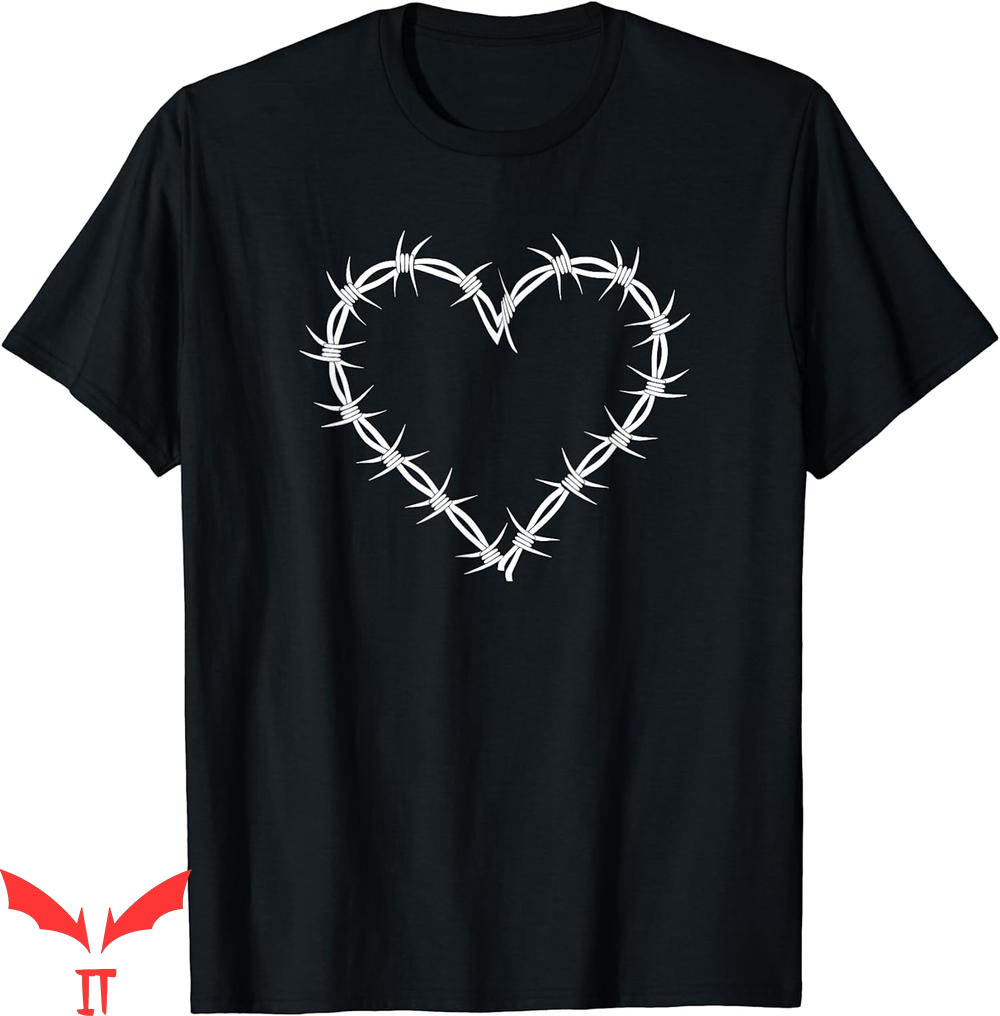Karol G T-Shirt Barbed Wire Heart Grunge Punk Goth Gothic Karol G T-Shirt Barbed Wire Heart Grunge Punk Goth Gothic