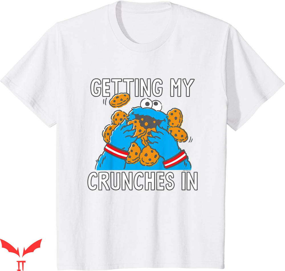 Kaws Sesame Street T-shirt Cookie Monster My Crunches Kaws Sesame Street T-shirt Cookie Monster My Crunches