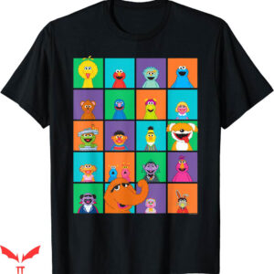 Kaws Sesame Street T-shirt Sesame Street Character Squares