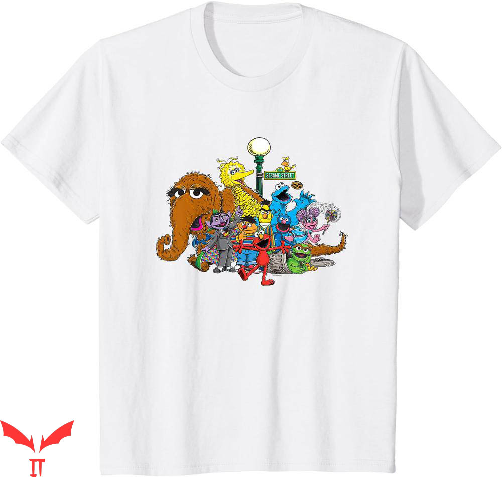Kaws Sesame Street T-shirt Sesame Street Group Street Light Kaws Sesame Street T-shirt Sesame Street Group Street Light