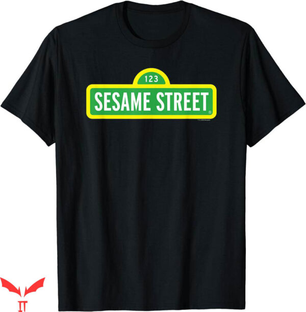 Kaws Sesame Street T-shirt Sesame Street Logo T-shirt