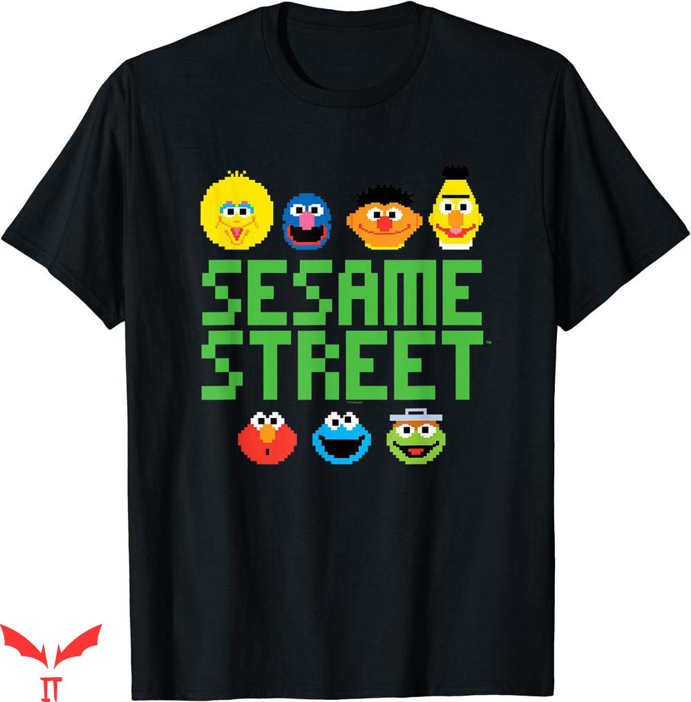 Kaws Sesame Street T-shirt Sesame Street Pixel Group T-shirt Kaws Sesame Street T-shirt Sesame Street Pixel Group T-shirt